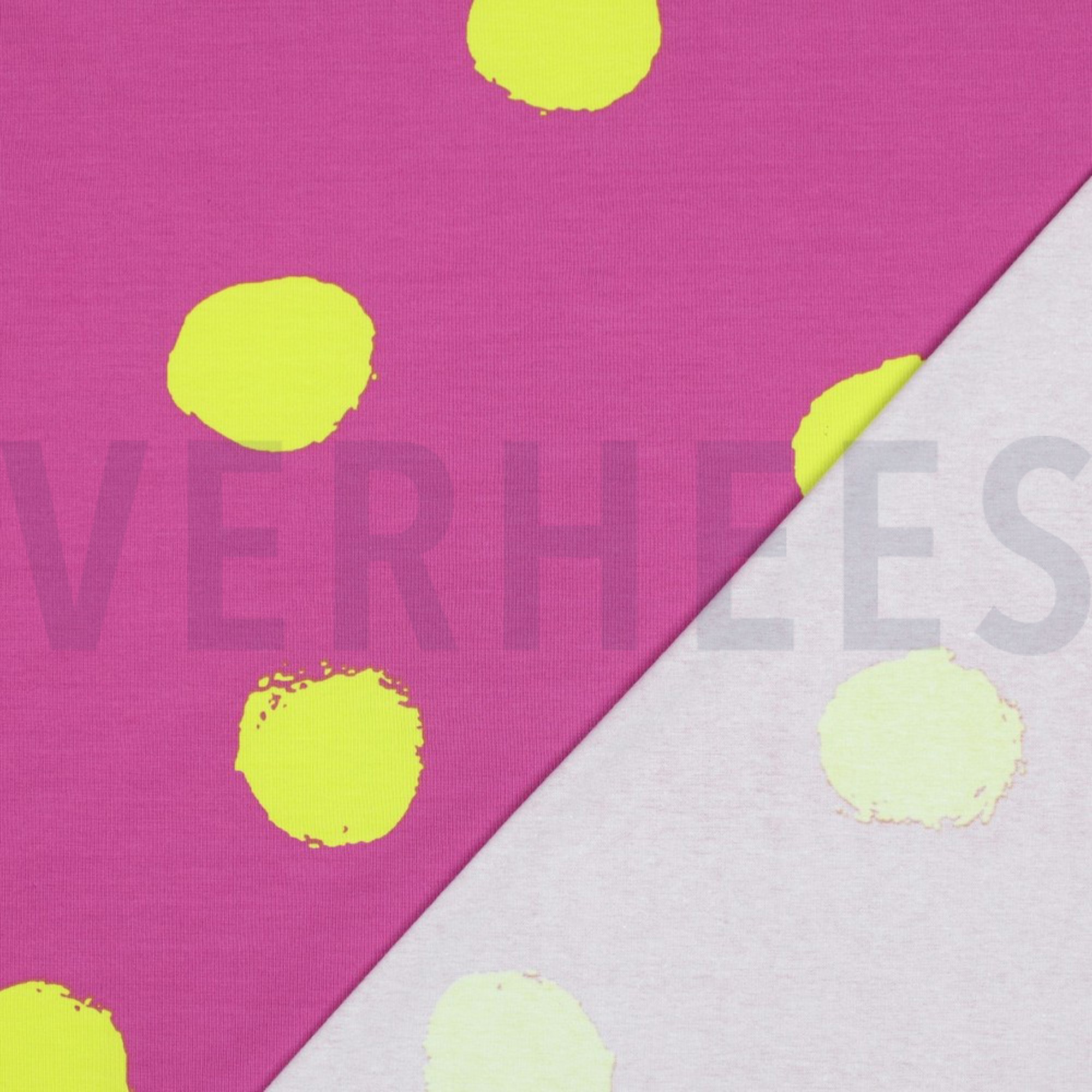 JERSEY BIG DOTS FUCHSIA (high resolution) #4