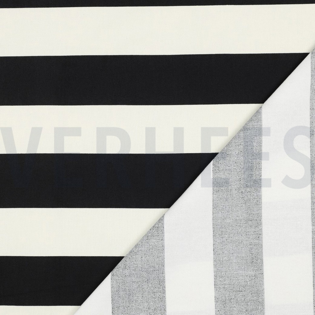 CANVAS STRIPES BLACK/OFF-WHITE #4