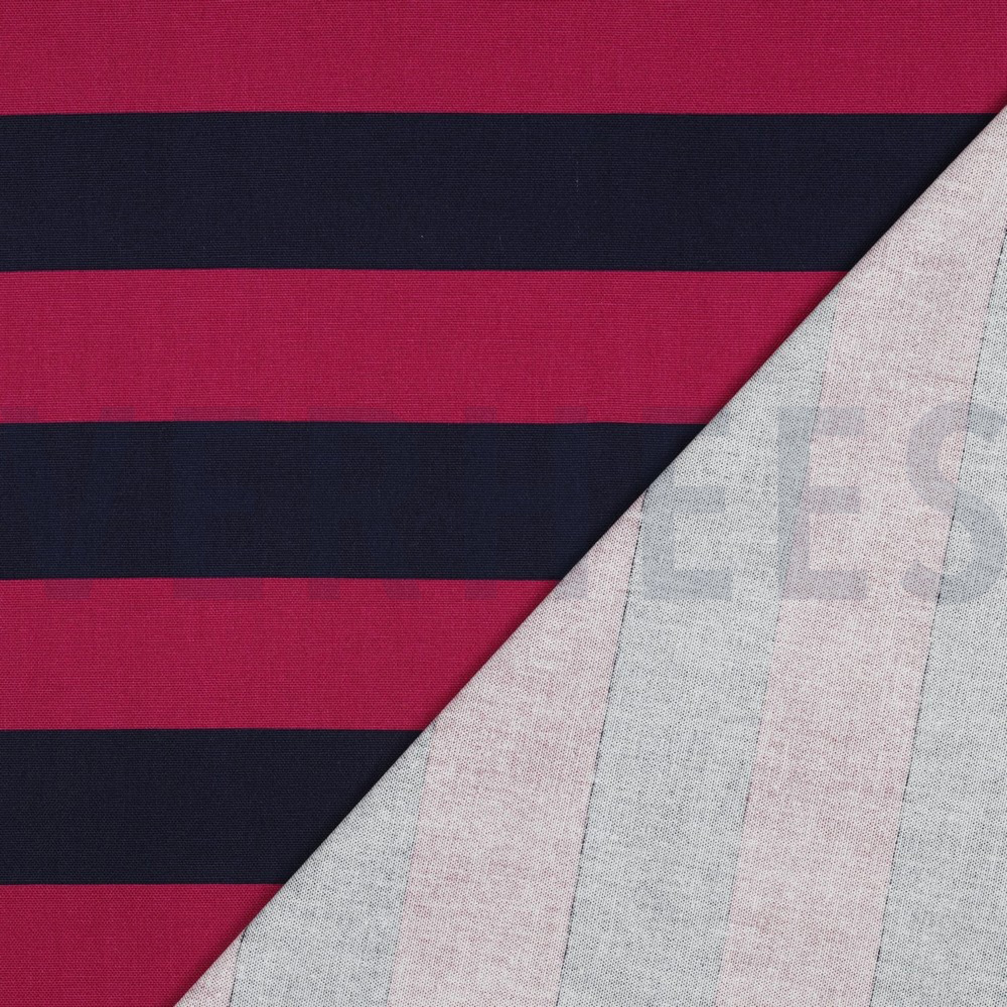 CANVAS STRIPES FUCHSIA / NAVY (high resolution) #4