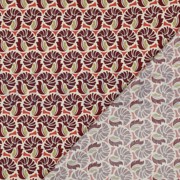 FINE POPLIN FLOWERS BORDEAUX (thumbnail) #4