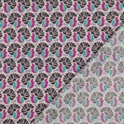 FINE POPLIN FLOWERS PURPLE (thumbnail) #4