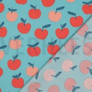 FINE POPLIN FRUIT LIGHT PETROL (thumbnail) #4