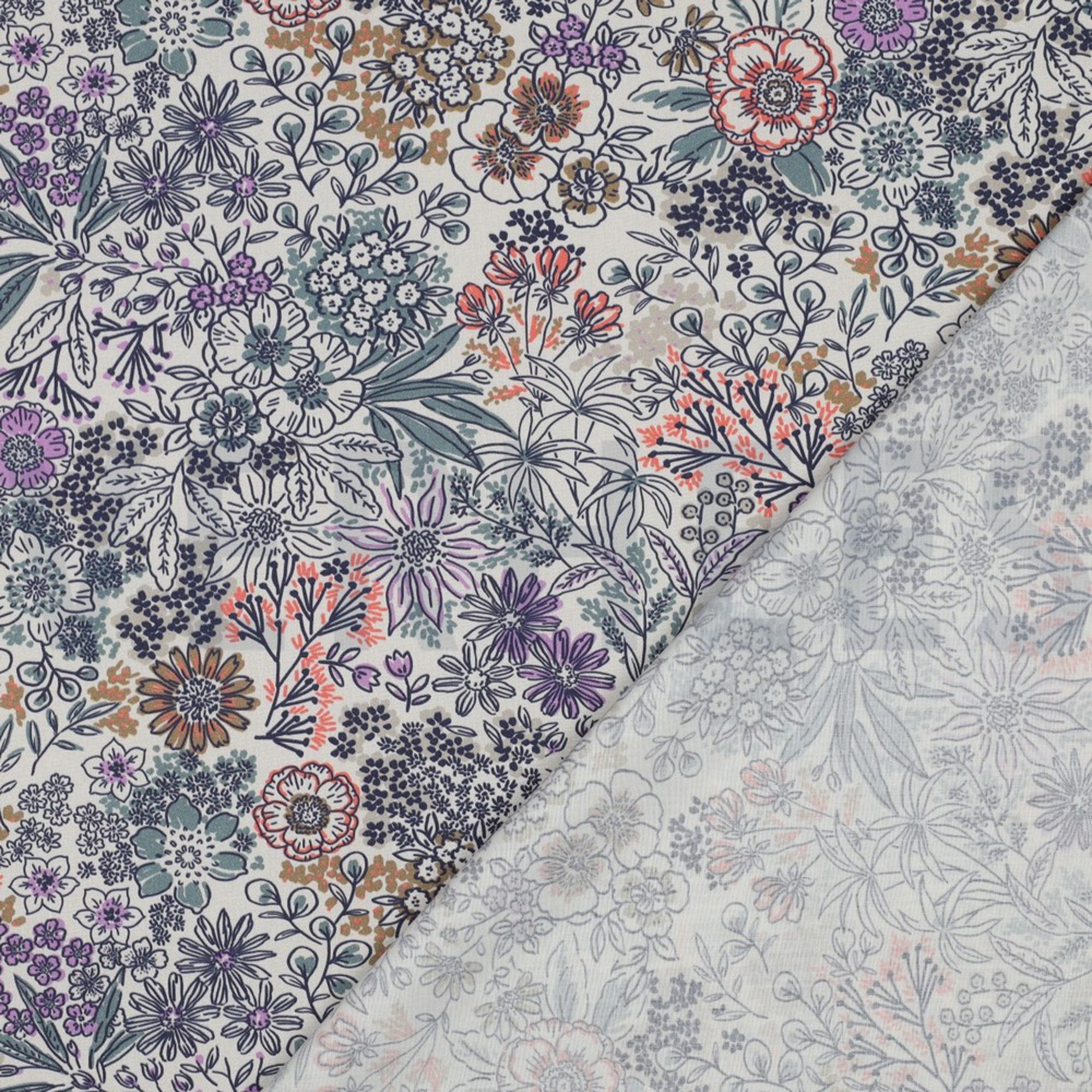 FINE POPLIN DIGITAL FLOWERS OFF-WHITE (high resolution) #4