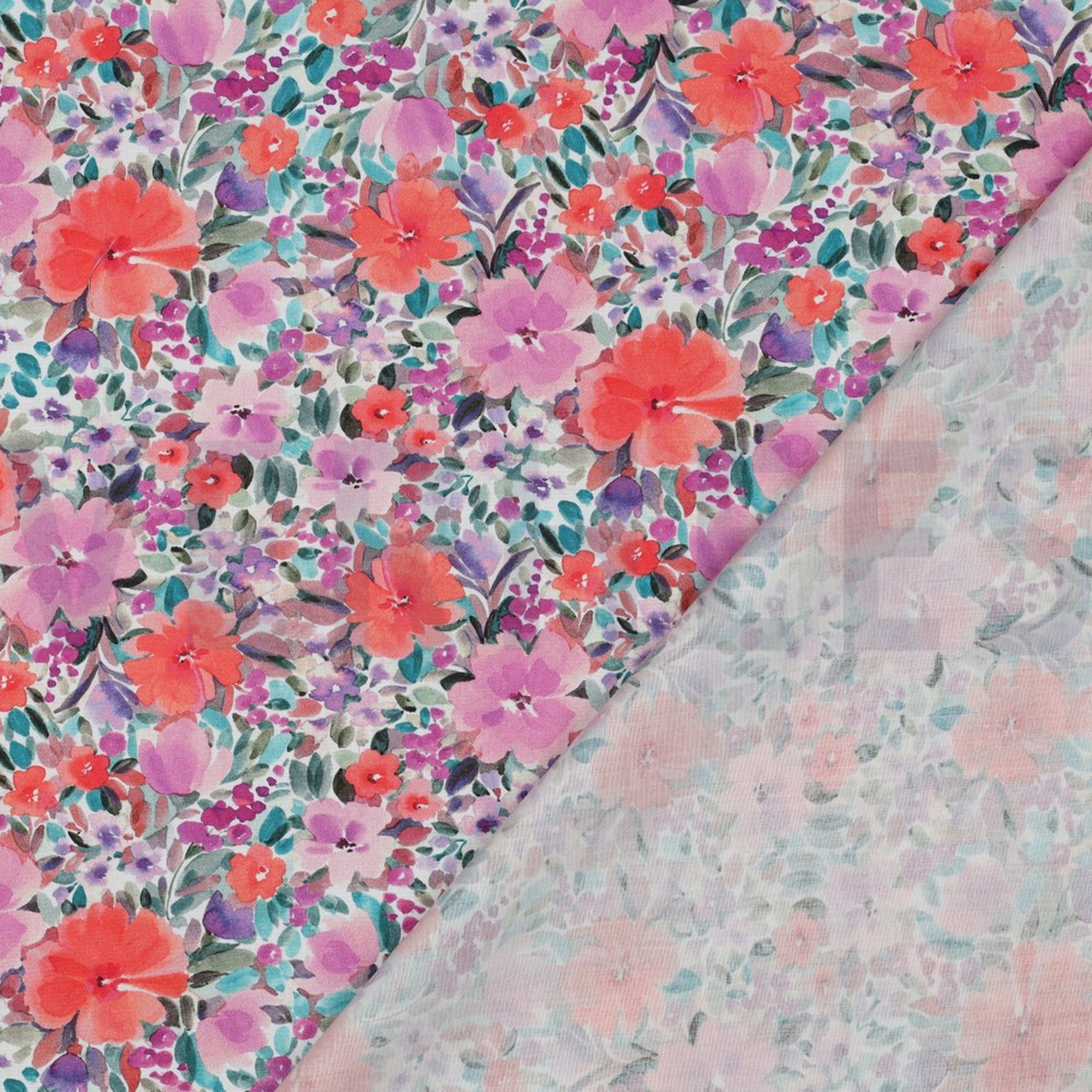 FINE POPLIN DIGITAL FLOWERS MAUVE (high resolution) #4