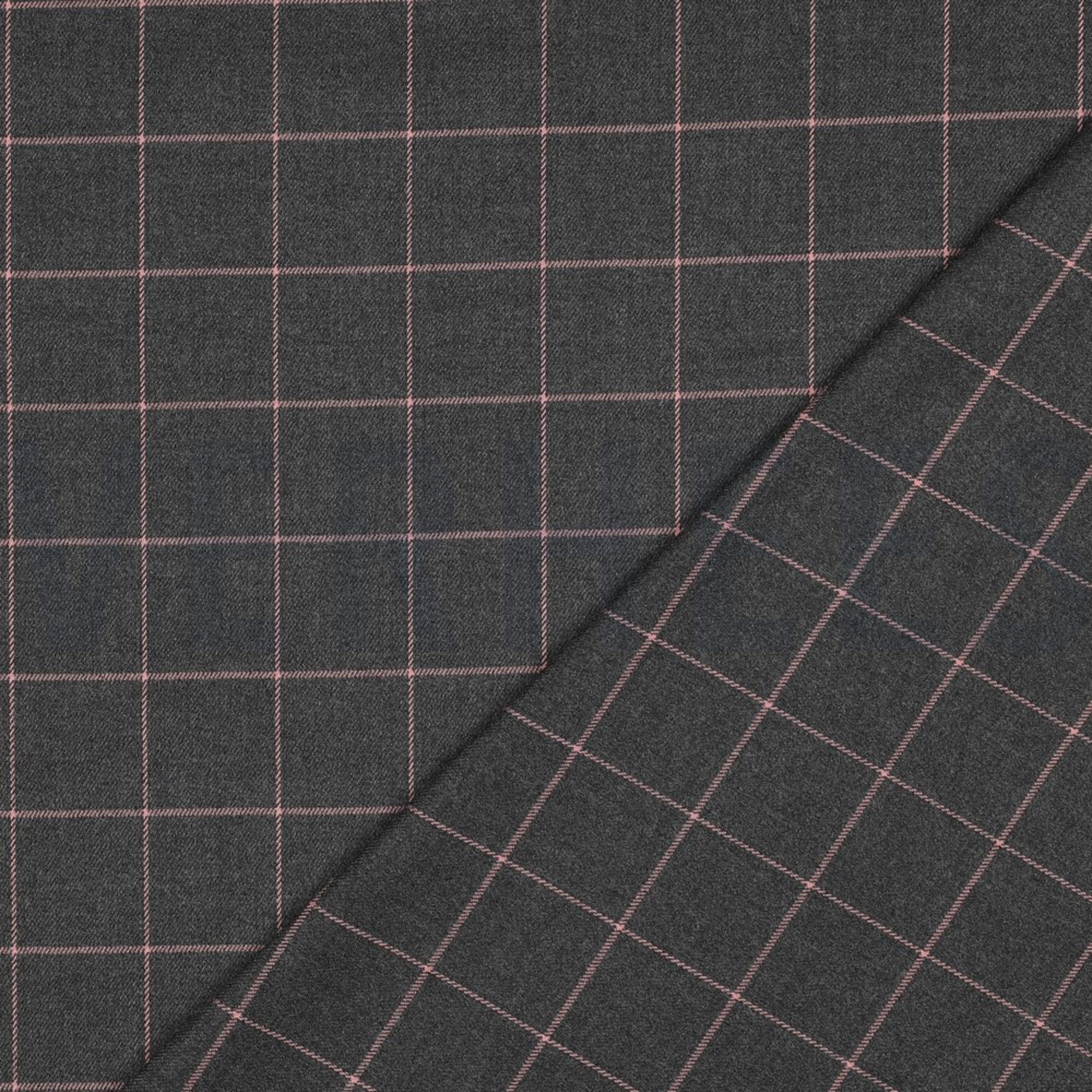 CHECK GREY MELANGE/ ROSE (high resolution) #4