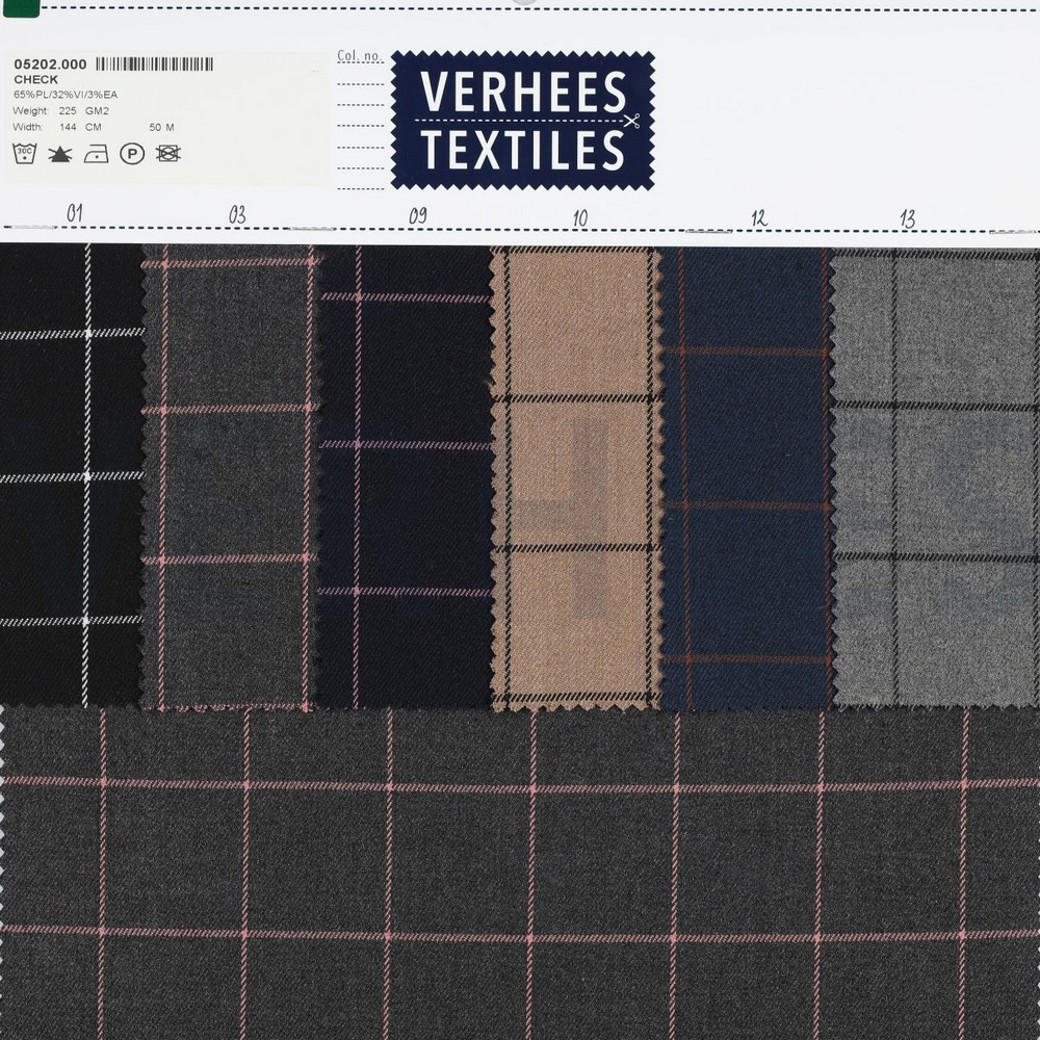 CHECK GREY MELANGE/OCHRE #4