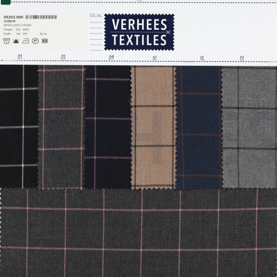 CHECKS GREY MELANGE/OCHRE #7