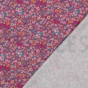 FINE POPLIN DIGITAL FLOWERS FUCHSIA (thumbnail) #4