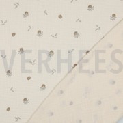 DOUBLE GAUZE GOTS FLOWERS NATURAL (thumbnail) #4