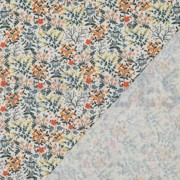 DOUBLE GAUZE DIGITAL FLOWERS WHITE (thumbnail) #4