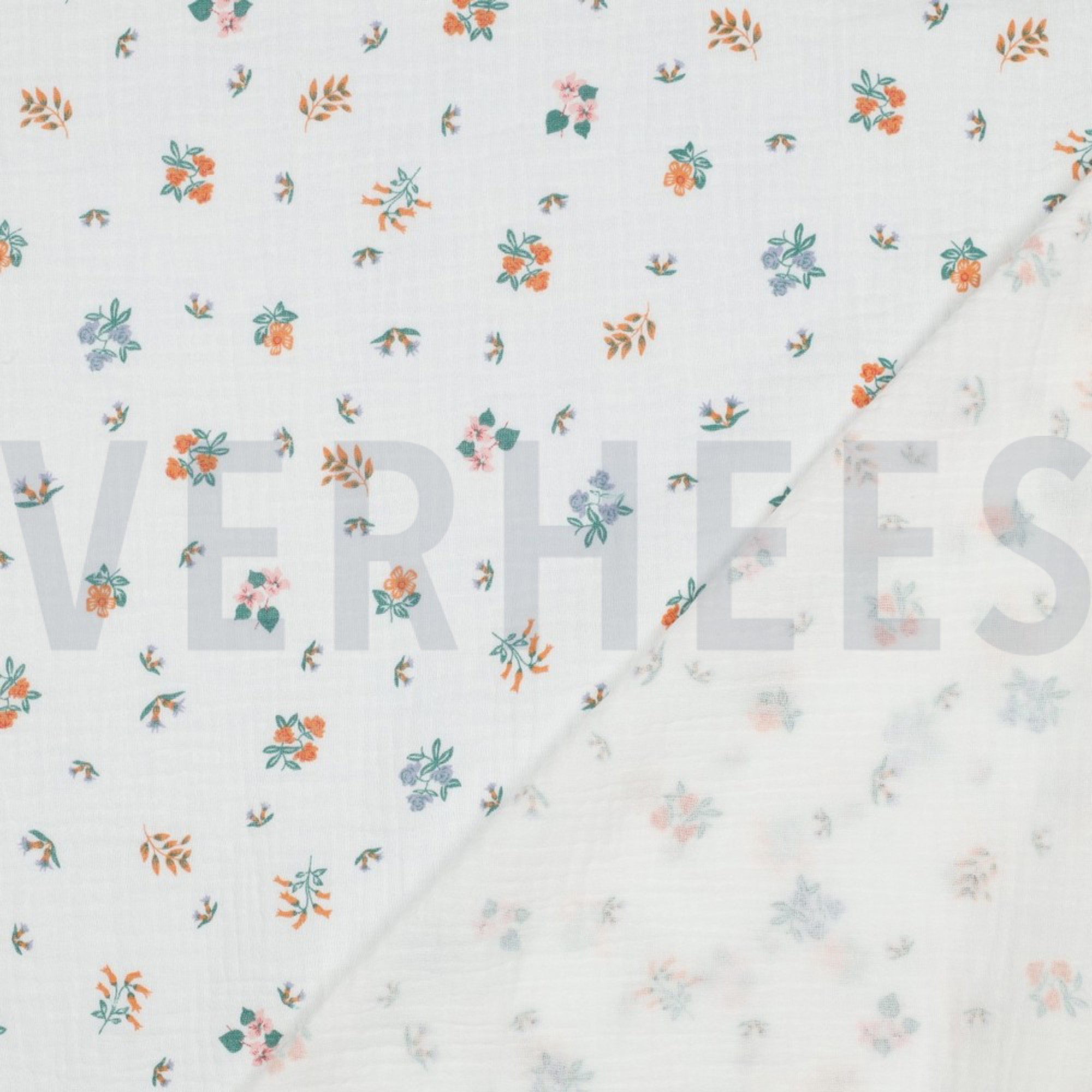 DOUBLE GAUZE FLOWERS WHITE (high resolution) #4
