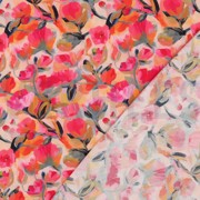 LENZING ECOVERO DIGITAL FLOWERS PEACH (thumbnail) #4