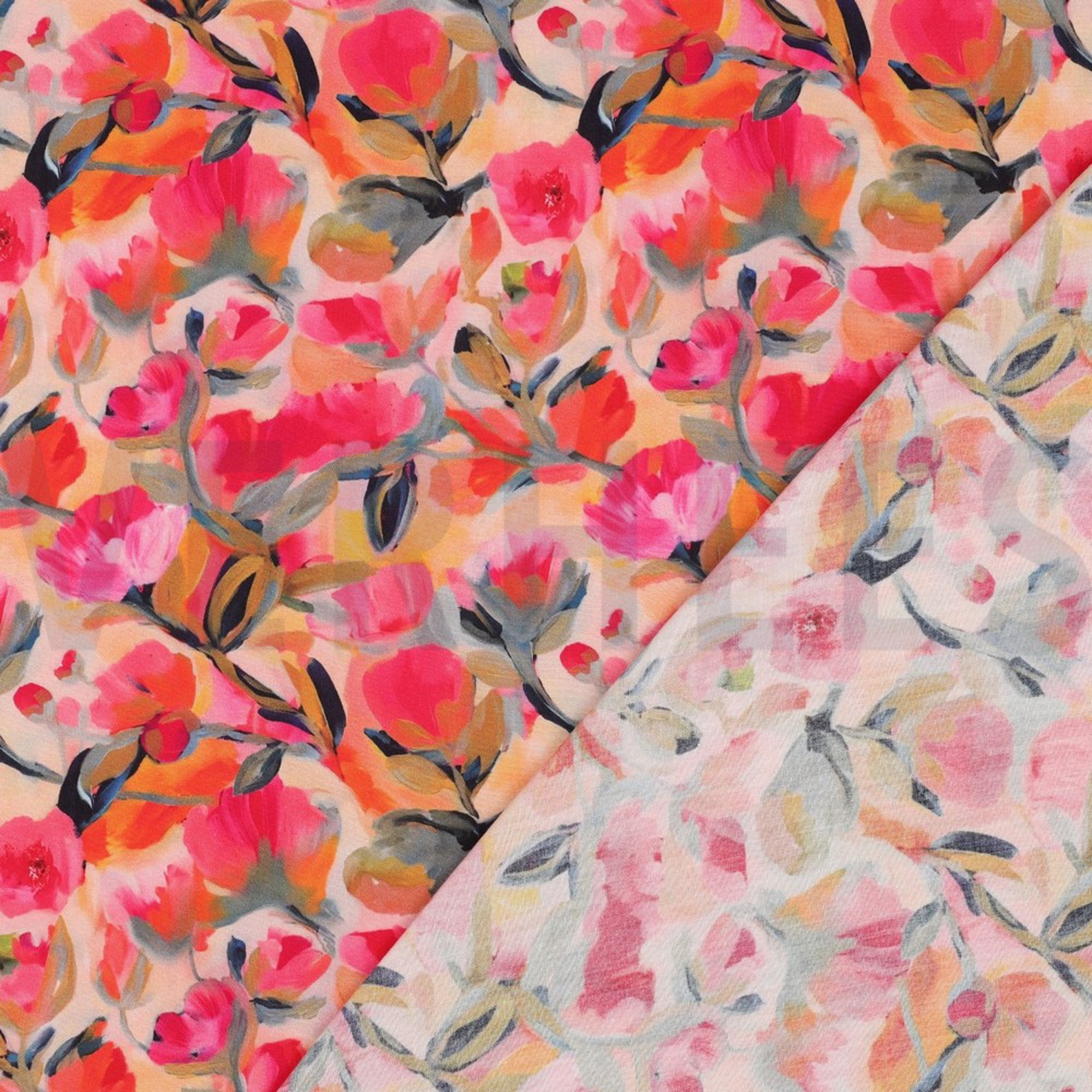 LENZING ECOVERO DIGITAL FLOWERS PEACH (high resolution) #4