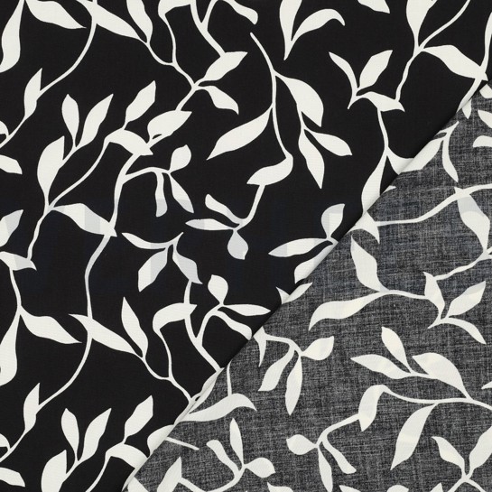 VISCOSE RADIANCE FEUILLES NOIR #7