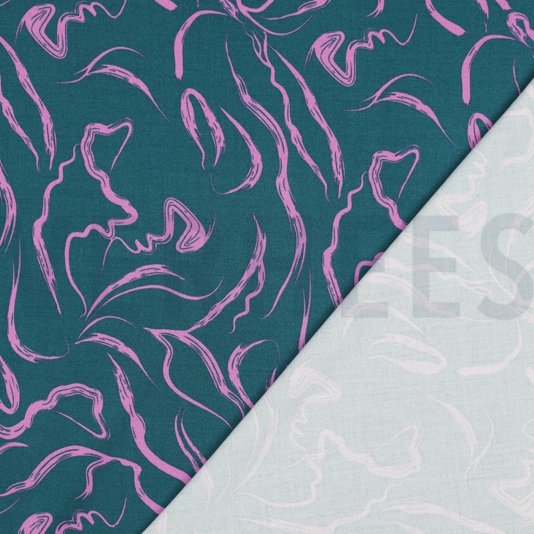 ROSELLA STRETCH ABSTRACT PETROL #4