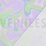 VISCOSE STRETCH DIGITAL ABSTRACT LAVENDER (thumbnail) #4