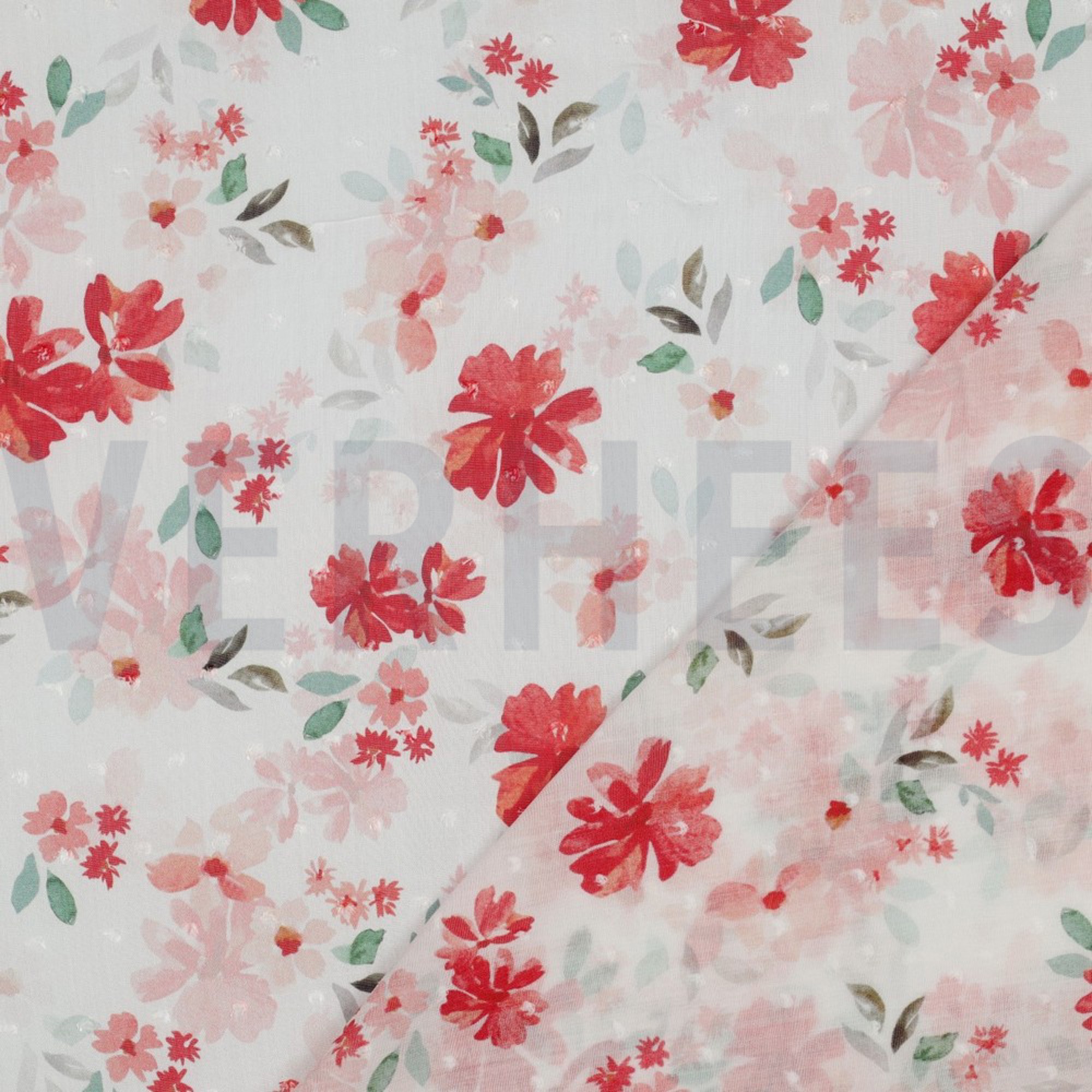 VISCOSE DOBBY DIGITAL FLOWERS WHITE (high resolution) #4