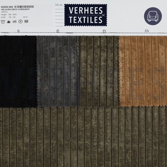 VELOURS DECO CORDUROY CAMEL #7