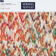 VISCOSE POPLIN STRETCH DIGITAL STROKES WHITE / GREEN (thumbnail) #4