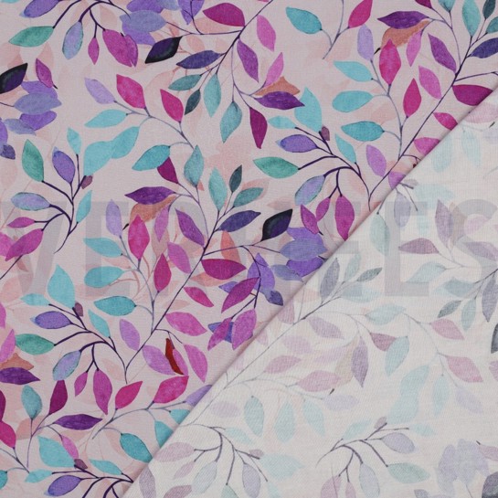 VISCOSE RADIANCE DIGITAL LEAVES LAVENDER #7
