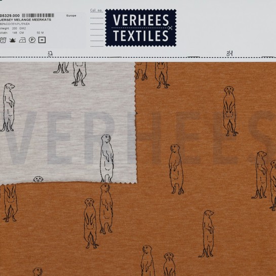 JERSEY MELANGE STOKSTAARTJES CAMEL GEMÊLEERD #7