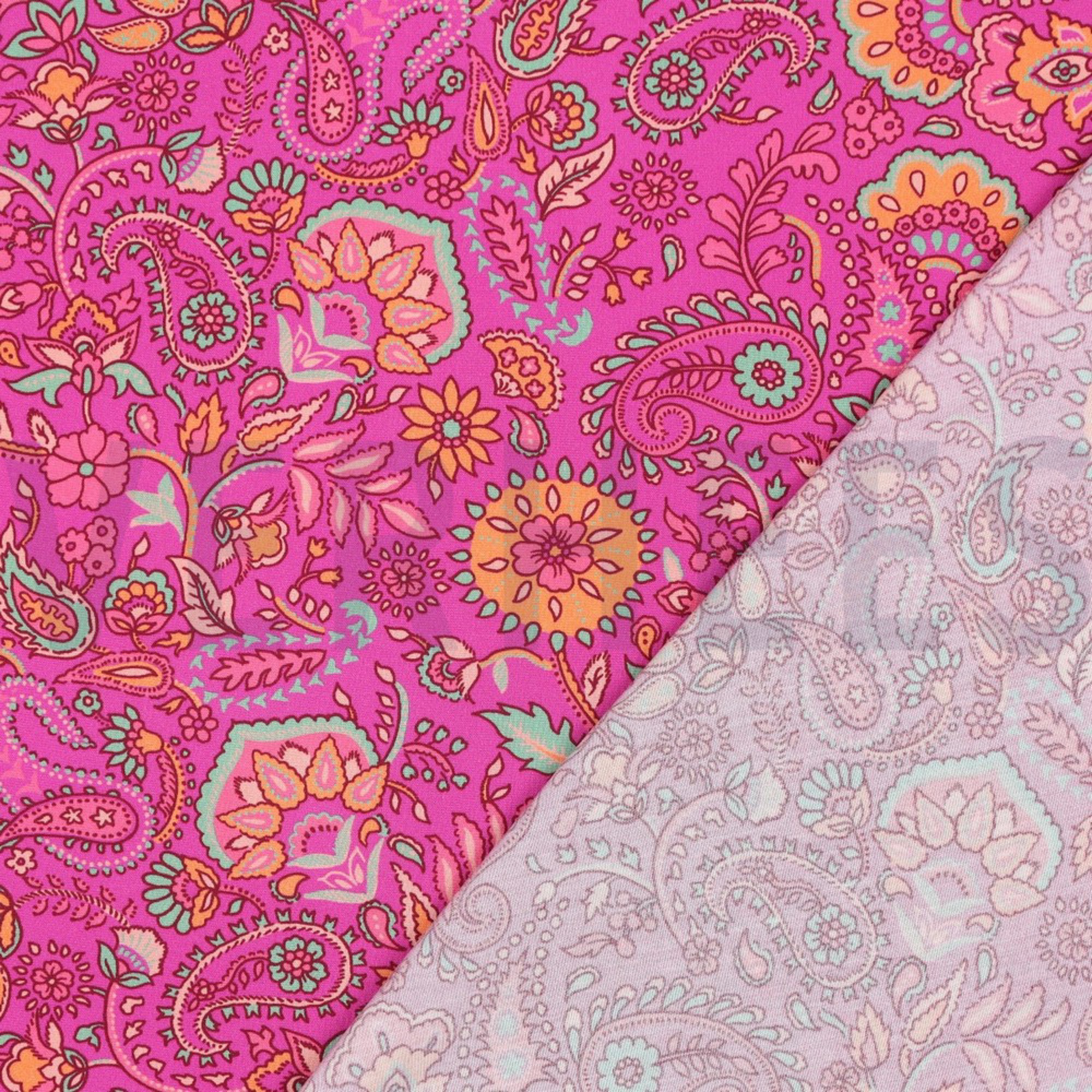 LENZING ECOVERO DIGITAL PAISLEY FUCHSIA (high resolution) #4