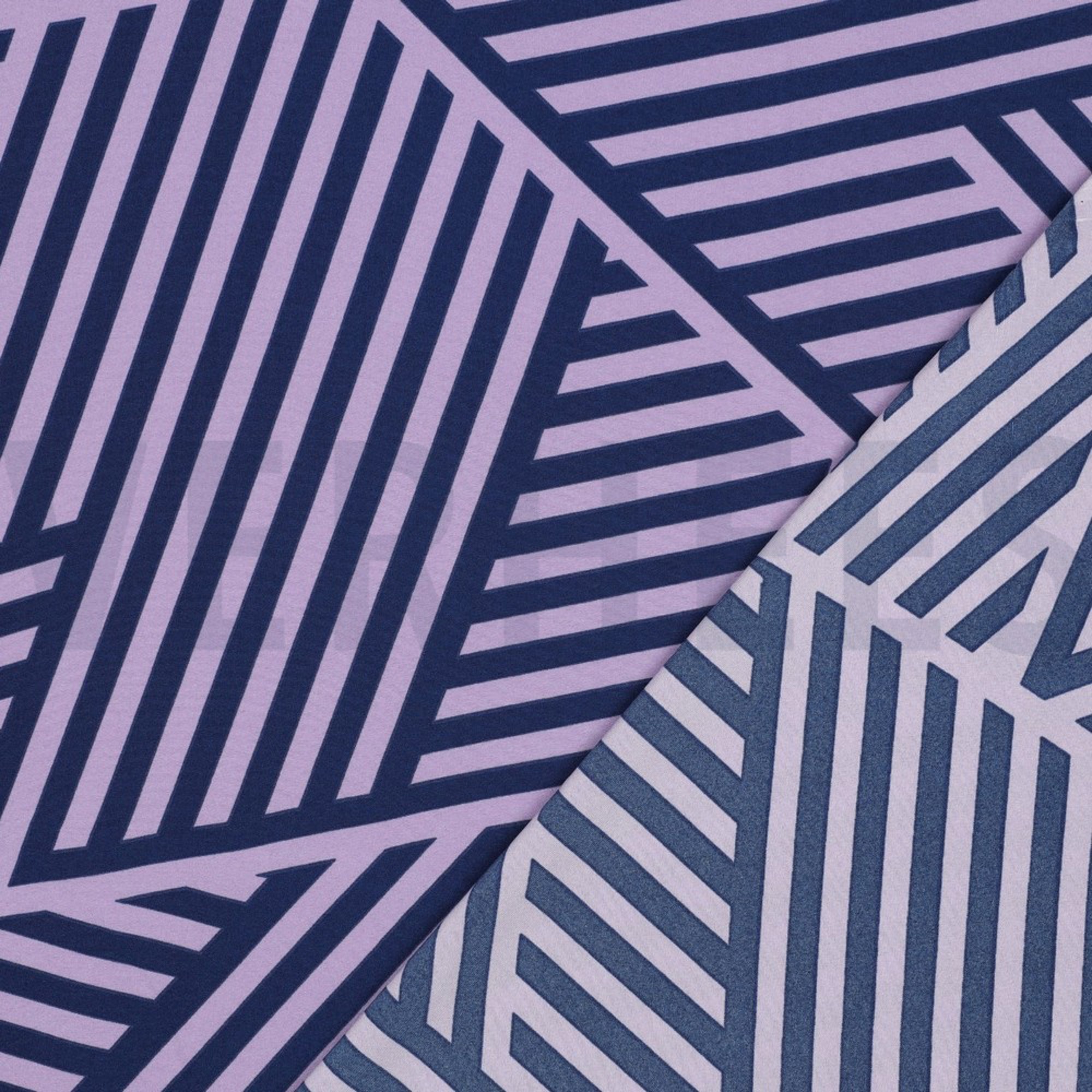 MAGNOLIA STRETCH GEOMETRIC LAVENDER/NAVY (high resolution) #4