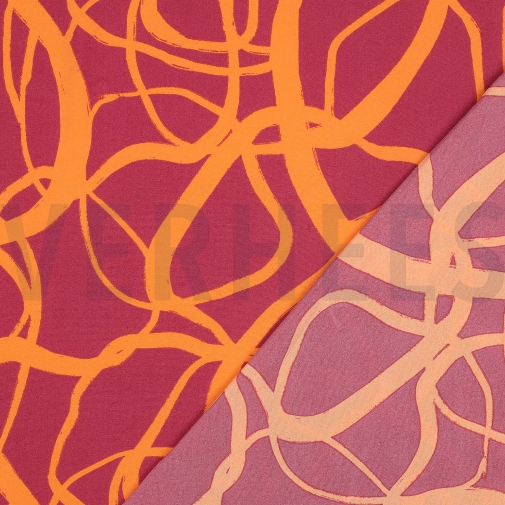 MAGNOLIA STRETCH ABSTRACT PINK #4