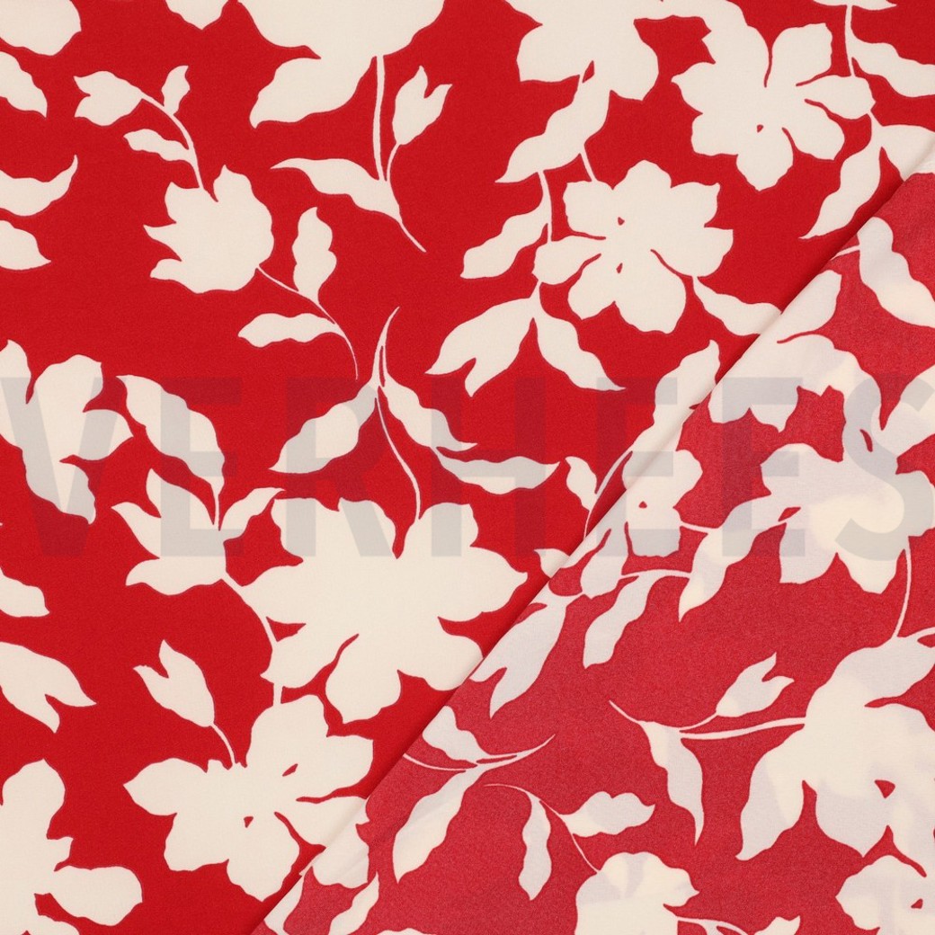 MAGNOLIA STRETCH FLOWERS RED #4