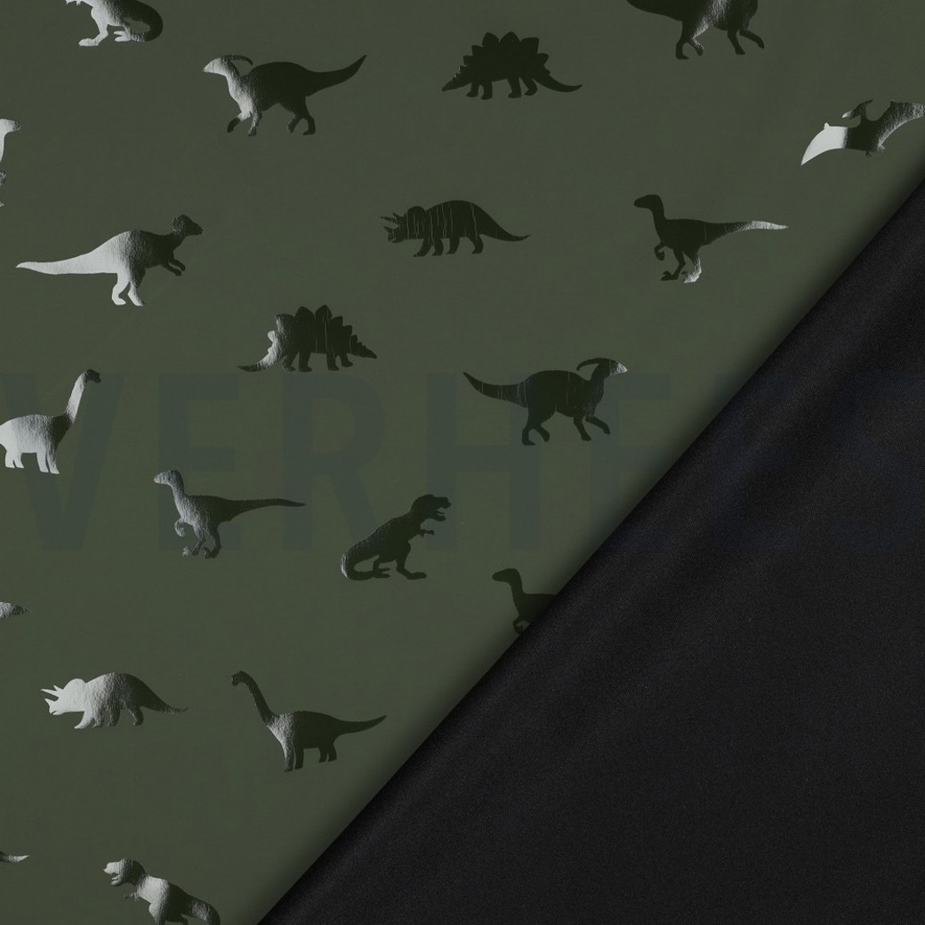 RAINCOAT DINOSAURS DARK GREEN #4