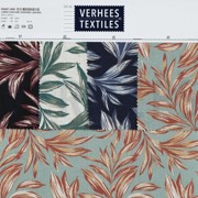 LINEN VISCOSE WASHED LEAVES OLD GREEN (thumbnail) #4