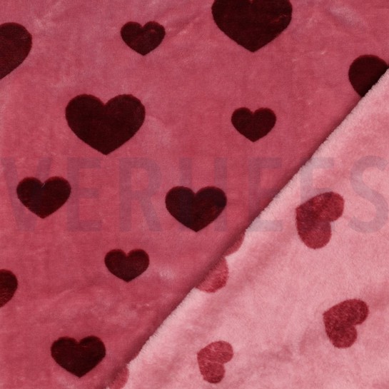FLEECE HEARTS MAUVE #7