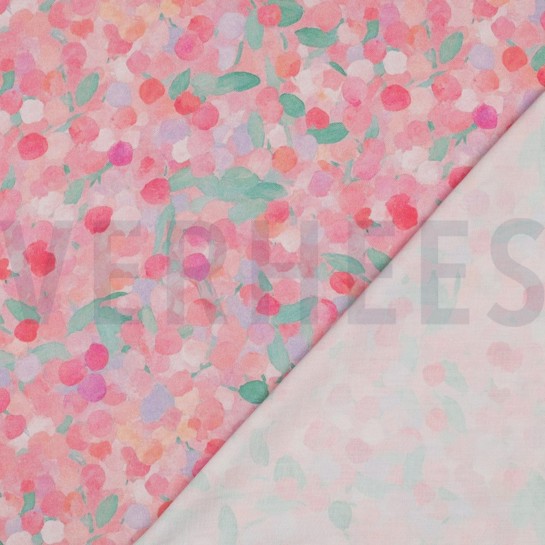 VISCOSE SATIN DIGITAL ABSTRACT PINK #7