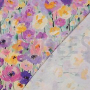 VISCOSE SATIN DIGITAL FLOWERS LAVENDER (thumbnail) #4