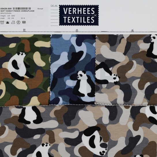 SOFT SWEAT PANDA CAMOUFLAGE VERT FORÊT #7