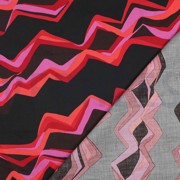 COTTON SATIN ABSTRACT DARK RED (thumbnail) #4