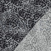LENZING ECOVERO DIGITAL ANIMAL SKIN BLACK (thumbnail) #4