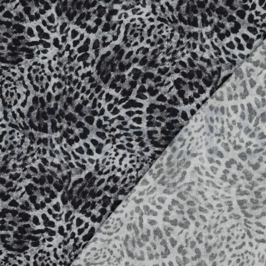 LENZING™ ECOVERO™ DIGITAL ANIMAL SKIN BLACK #7