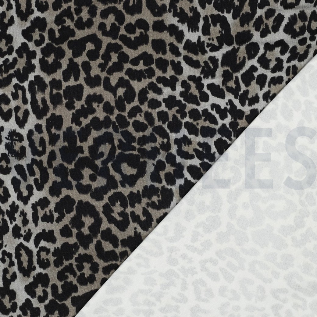 VISCOSE JERSEY DIGITAL ANIMAL SKIN BLACK #4