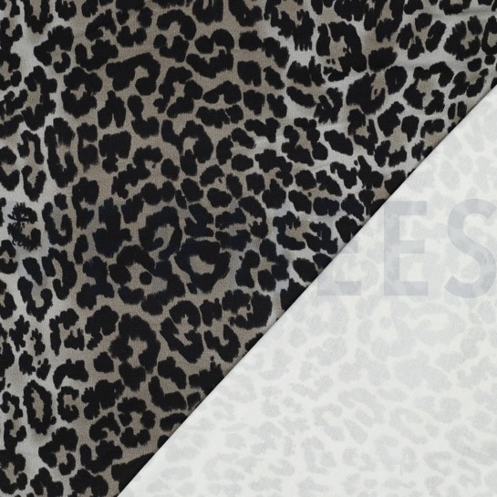 VISKOSE JERSEY DIGITAL TIERHAUT SCHWARZ #7