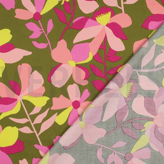 COTTON SATIN CLOVERDALE NERIDA HANSEN MOSS GREEN #7