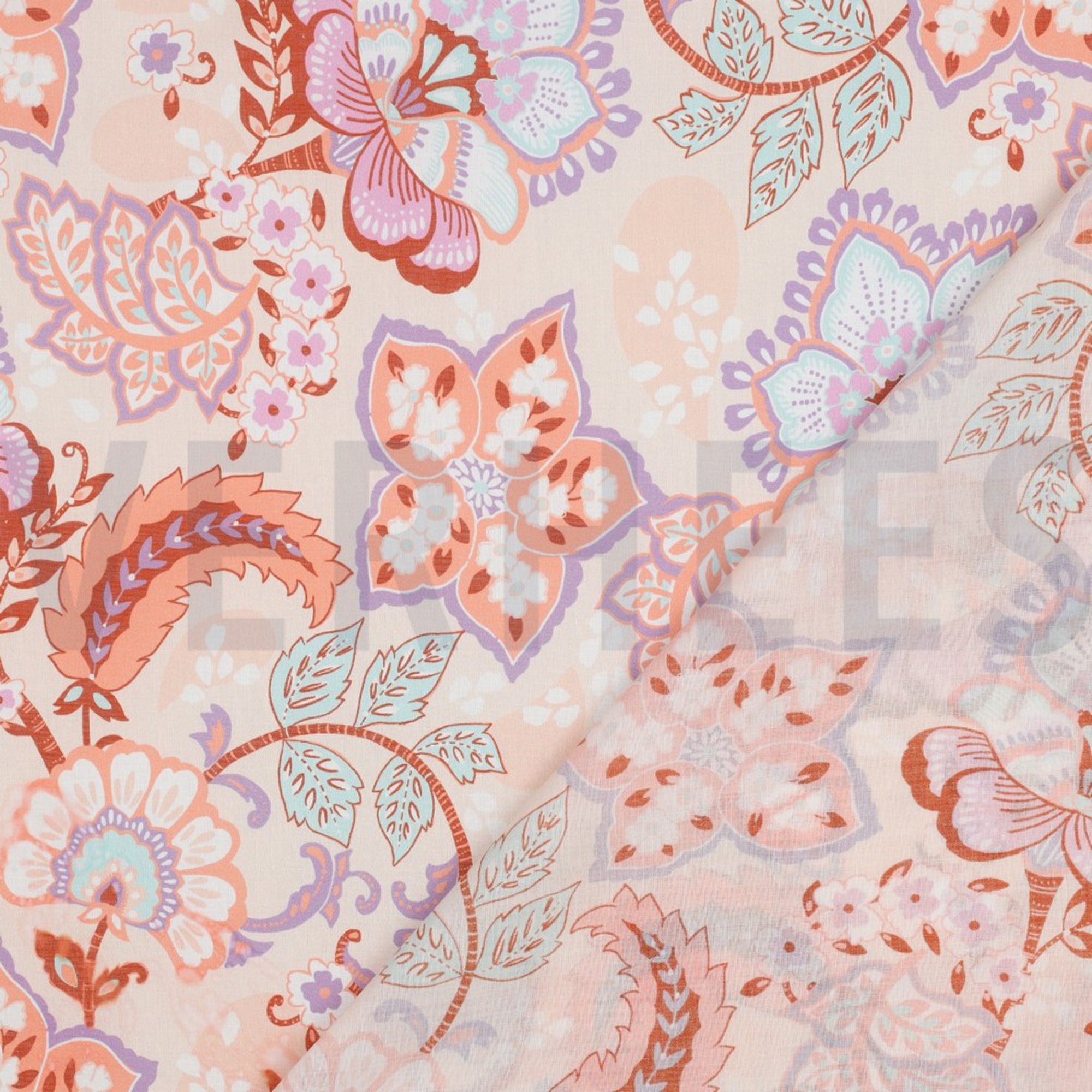 COTTON VOILE STELLA NERIDA HANSEN CORAL (high resolution) #4