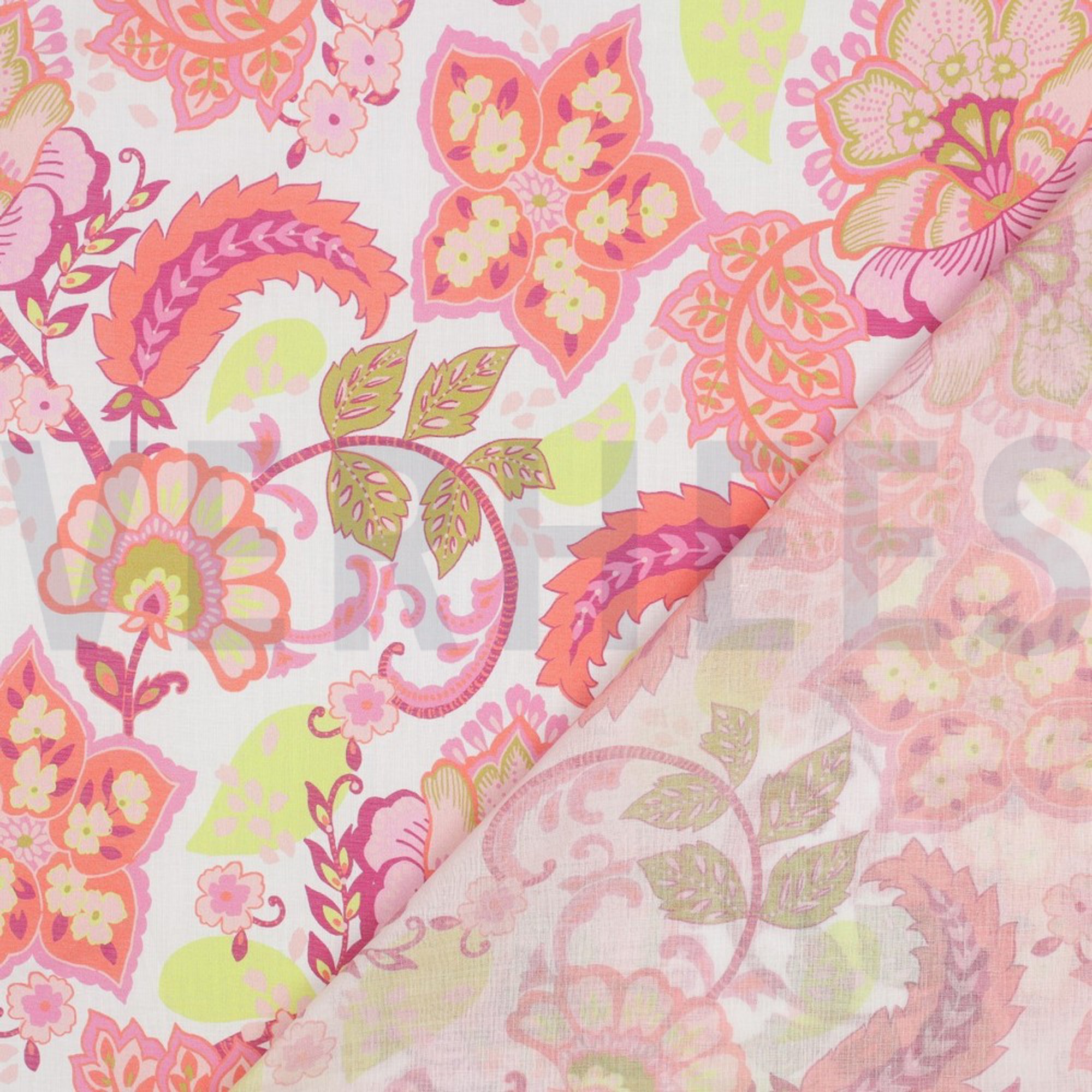 COTTON VOILE STELLA NERIDA HANSEN BRIGHT PINK (high resolution) #4