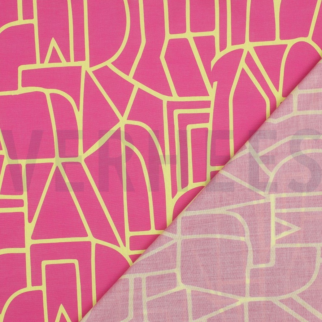 COTTON VOILE TOWN NERIDA HANSEN FUCHSIA #4