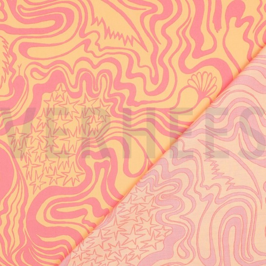 BAUMWOLLE POPELINE THE WANDERER NERIDA HANSEN ORANGE #7