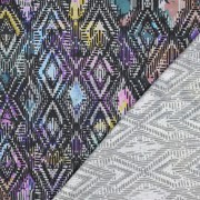 COTTON SATIN DIGITAL GEOMETRIC NAVY (thumbnail) #4