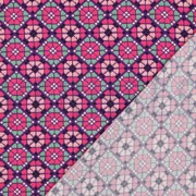 LENZING ECOVERO DIGITAL GEOMETRIC FUCHSIA (thumbnail) #4