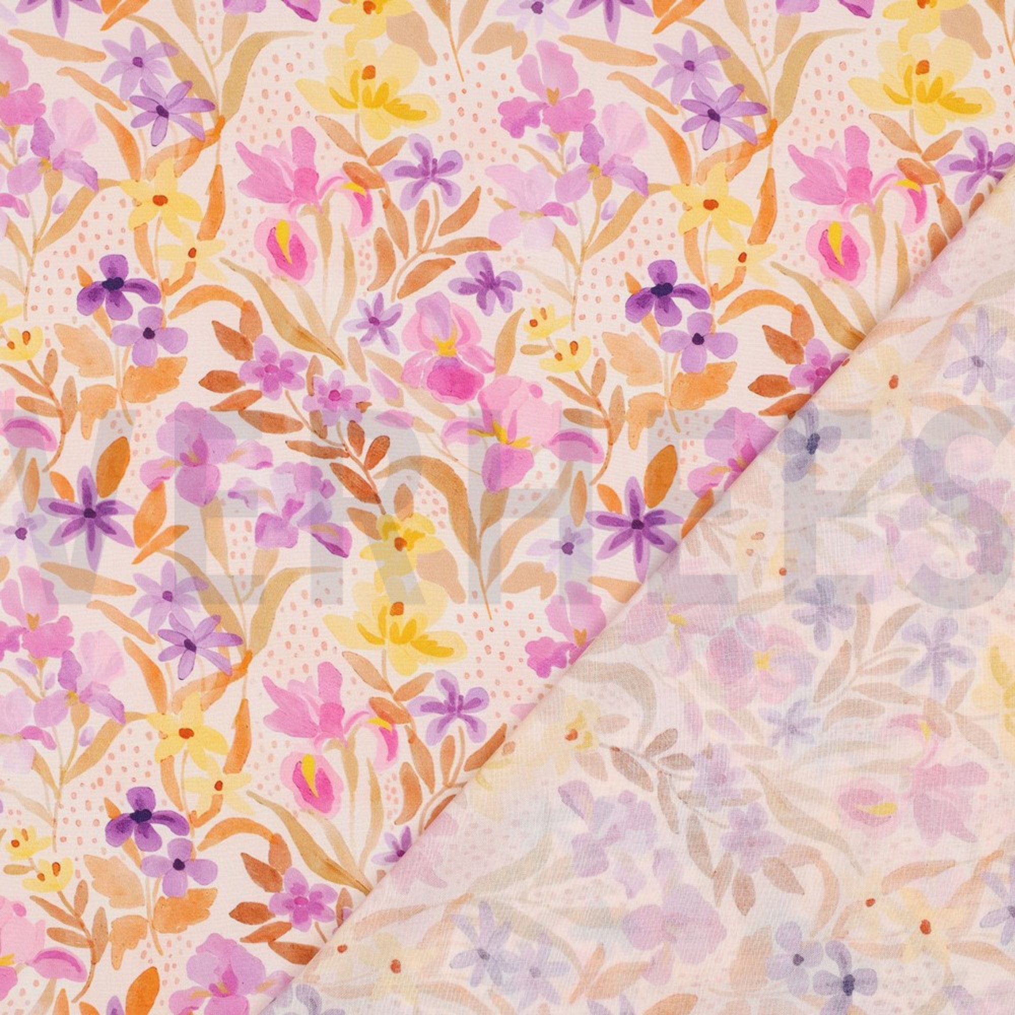 LENZING ECOVERO DIGITAL FLOWERS PEACH (high resolution) #4