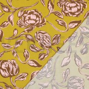 LENZING ECOVERO FLOWERS OCHRE (thumbnail) #4