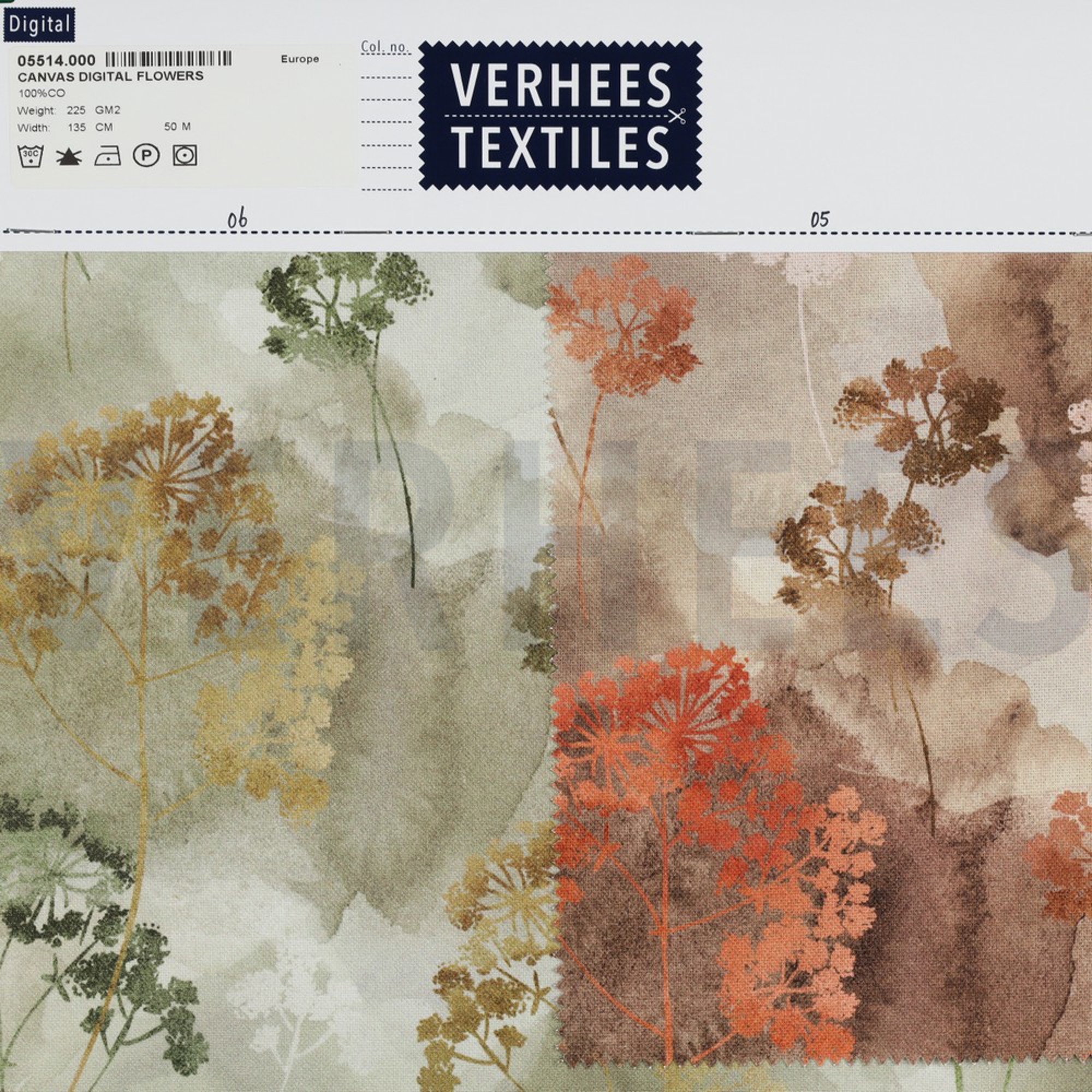 CANVAS DIGITAL FLOWERS TOFFEE (high resolution) #4